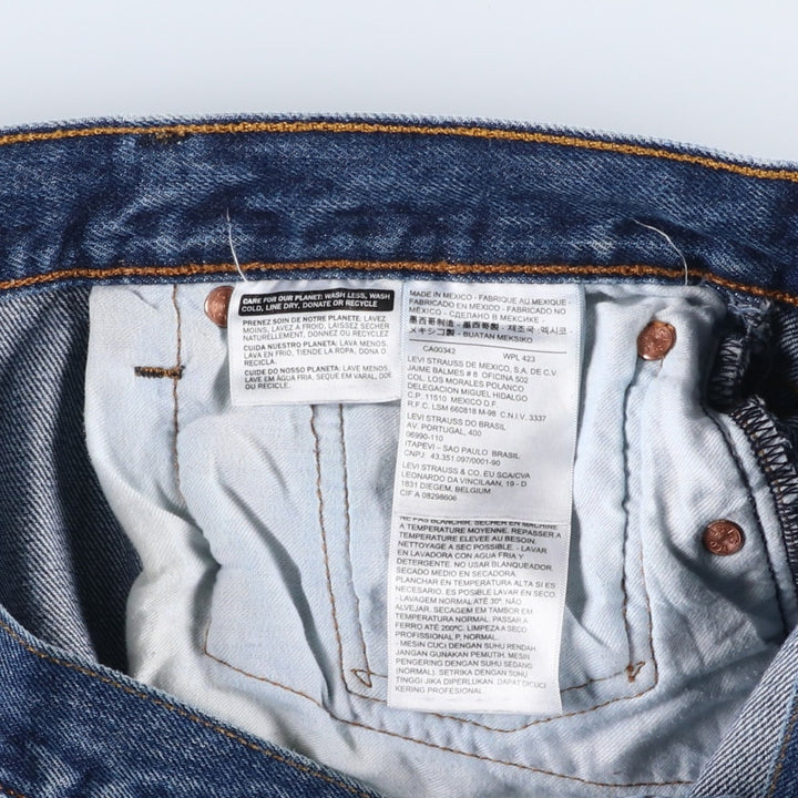 Levi's 501-0194 Straight Denim Pants, Men's, Size W34 cotton blue type Vintage Second Hand