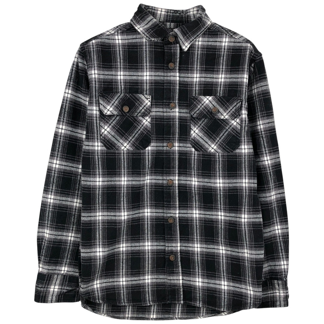 JACHS NEW YORK Tartan Check Long Sleeve Flannel Check Shirt, Women's Size Small cotton white type Vintage Second Hand