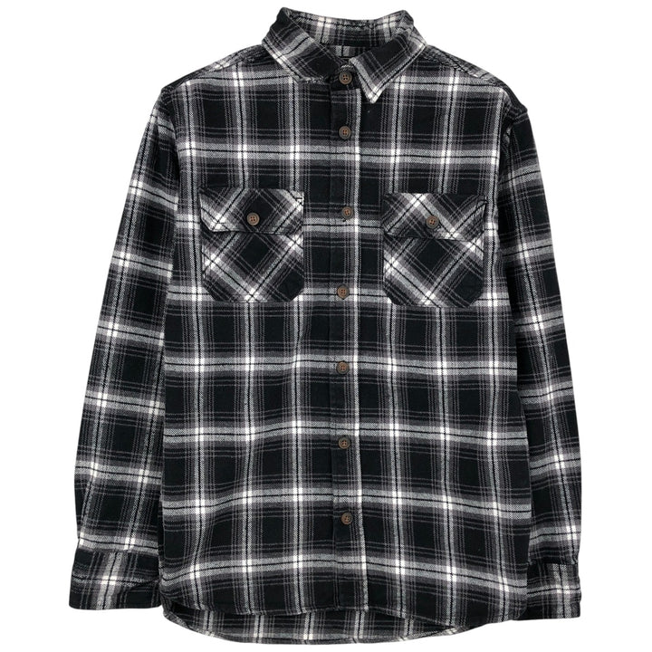 JACHS NEW YORK Tartan Check Long Sleeve Flannel Check Shirt, Women's Size Small cotton white type Vintage Second Hand