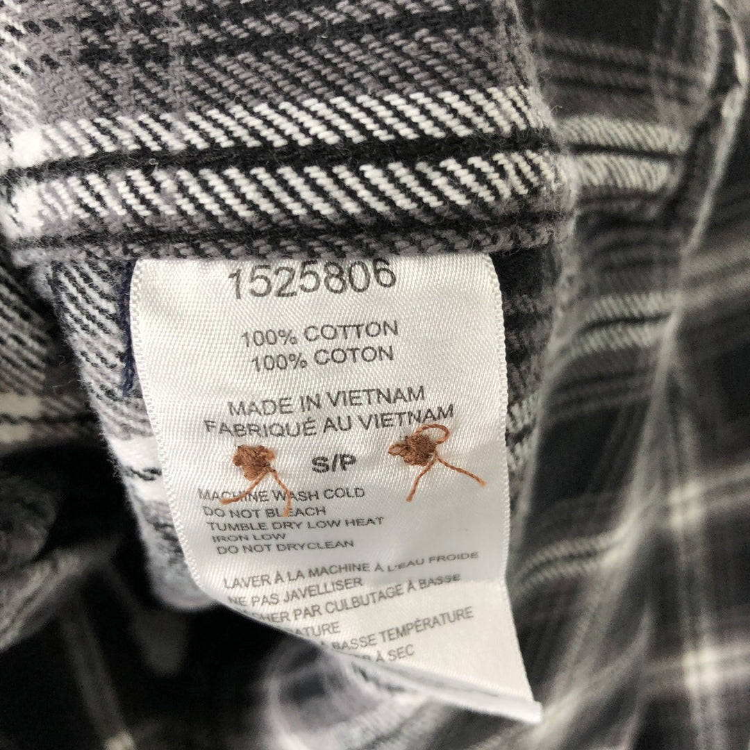 JACHS NEW YORK Tartan Check Long Sleeve Flannel Check Shirt, Women's Size Small cotton white type Vintage Second Hand