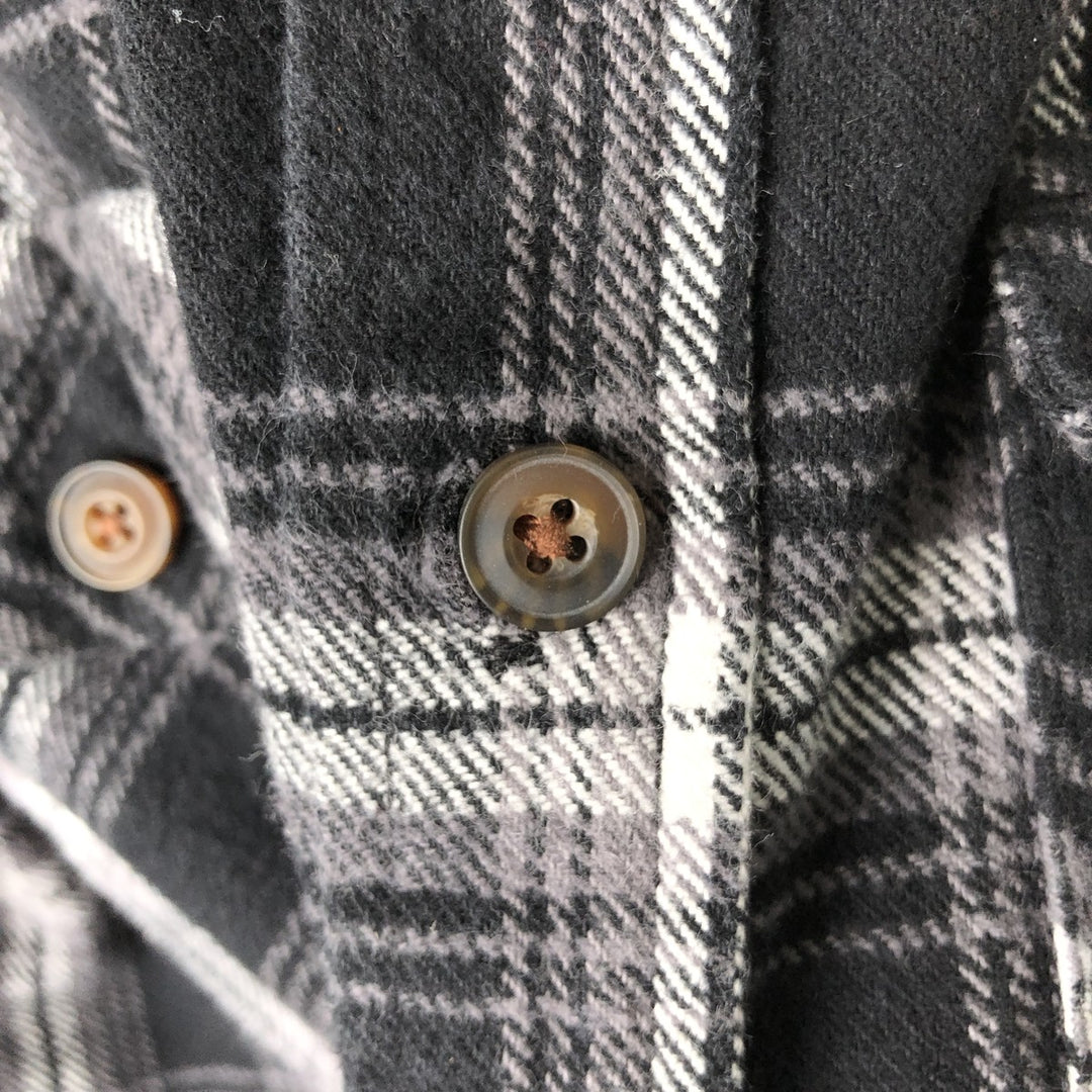 JACHS NEW YORK Tartan Check Long Sleeve Flannel Check Shirt, Women's Size Small cotton white type Vintage Second Hand