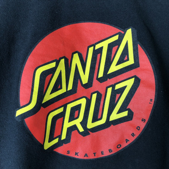 Santa Cruz Women's Full Zip Hoodie (Size M) unclear black type Vintage Second Hand