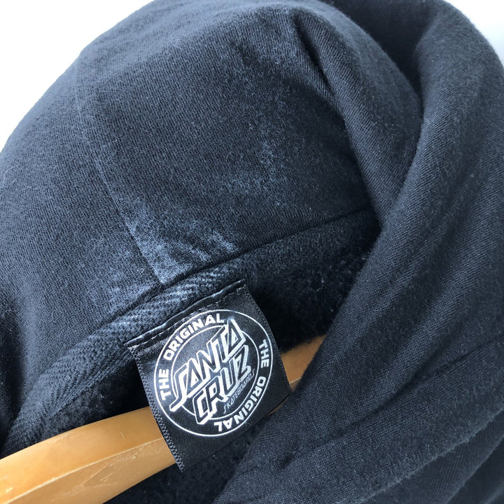 Santa Cruz Women's Full Zip Hoodie (Size M) unclear black type Vintage Second Hand