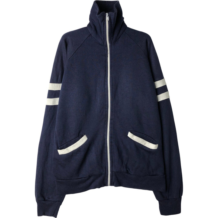 Vintage 70s-80'S Add In high-neck full-zip sweatshirt, size M, women's acrylic navy blue type Vintage Second Hand