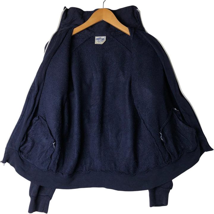 Vintage 70s-80'S Add In high-neck full-zip sweatshirt, size M, women's acrylic navy blue type Vintage Second Hand