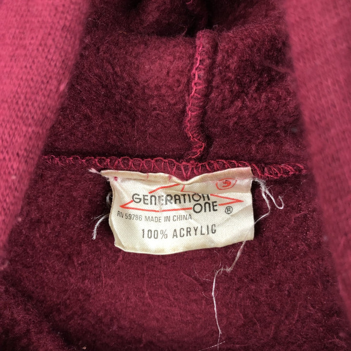 GENERATION ONE Sweatshirt Full Zip Hoodie, Women's, Size Small, Vintage acrylic Purple type red-purple Vintage Second Hand
