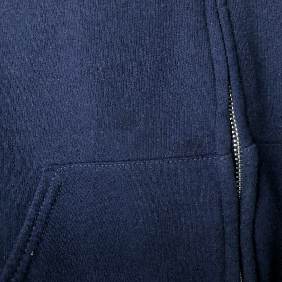 2000s~ Jerzees NuBlend College Sweatshirt Full-Zip Hoodie, Women's, Size Small cotton navy blue type Vintage Second Hand