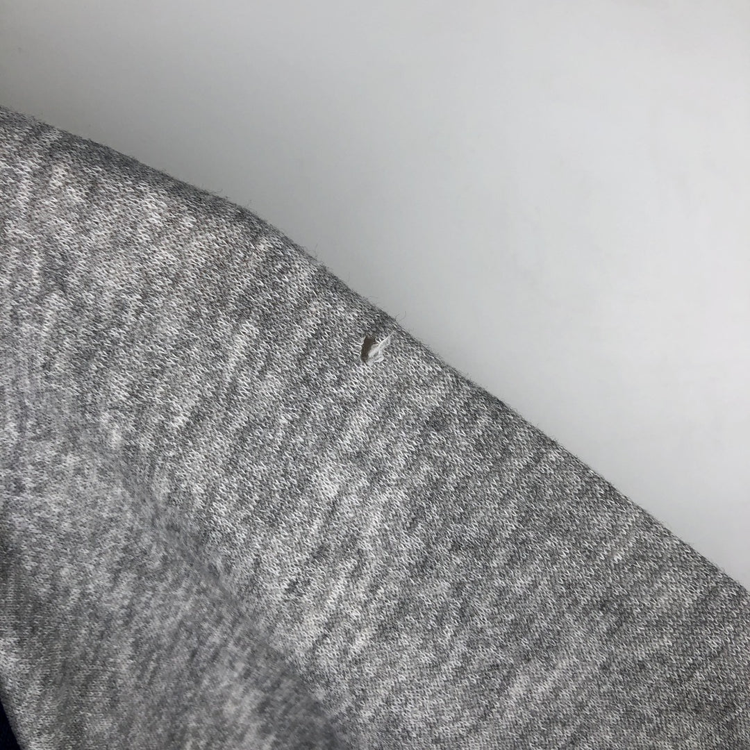 70s-80'S Warm Up Two-Tone High Neck Full-Zip Sweatshirt, Made in USA, Men's Size Small acrylic gray type Vintage Second Hand