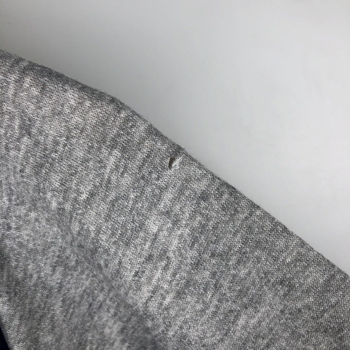 70s-80'S Warm Up Two-Tone High Neck Full-Zip Sweatshirt, Made in USA, Men's Size Small acrylic gray type Vintage Second Hand