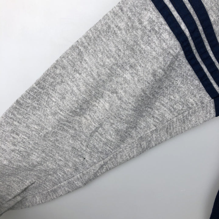 70s-80'S Warm Up Two-Tone High Neck Full-Zip Sweatshirt, Made in USA, Men's Size Small acrylic gray type Vintage Second Hand