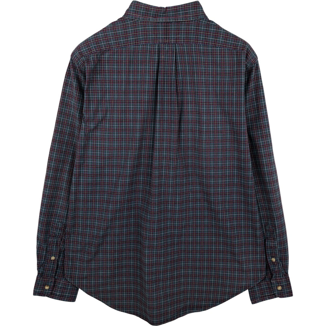 Ralph Lauren Classic Fit Long Sleeve Button Down Check Shirt Men's Size L cotton red type Vintage Second Hand
