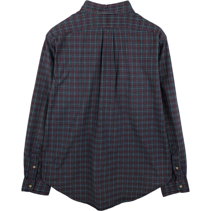 Ralph Lauren Classic Fit Long Sleeve Button Down Check Shirt Men's Size L cotton red type Vintage Second Hand
