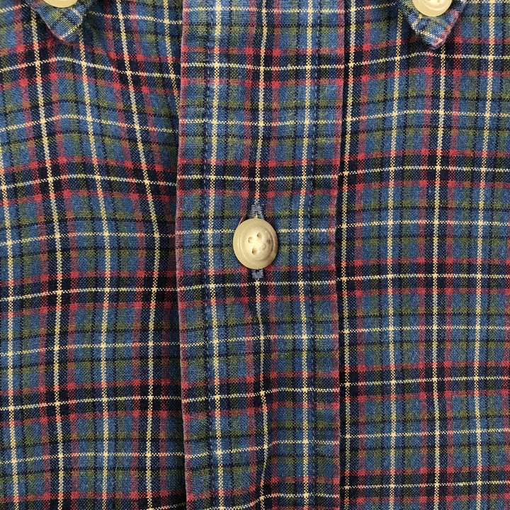Ralph Lauren Classic Fit Long Sleeve Button Down Check Shirt Men's Size L cotton red type Vintage Second Hand