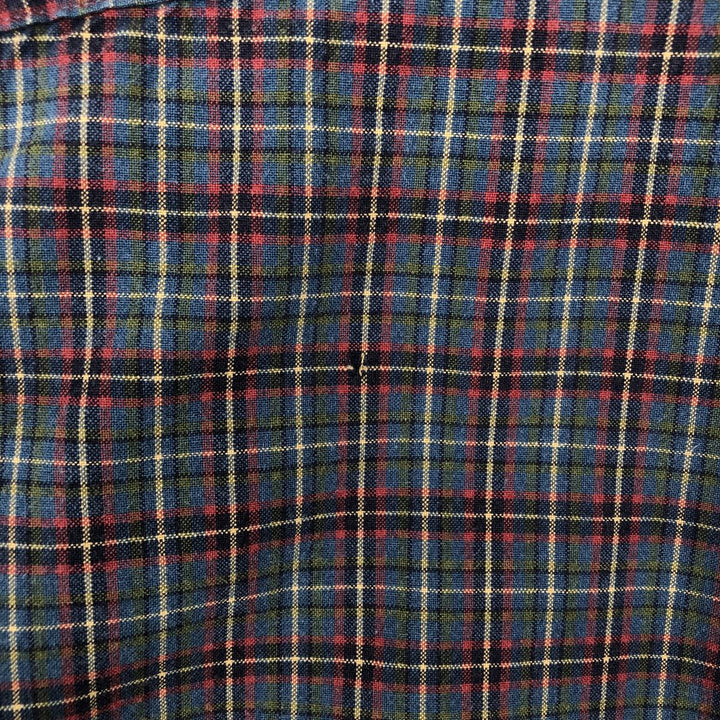 Ralph Lauren Classic Fit Long Sleeve Button Down Check Shirt Men's Size L cotton red type Vintage Second Hand