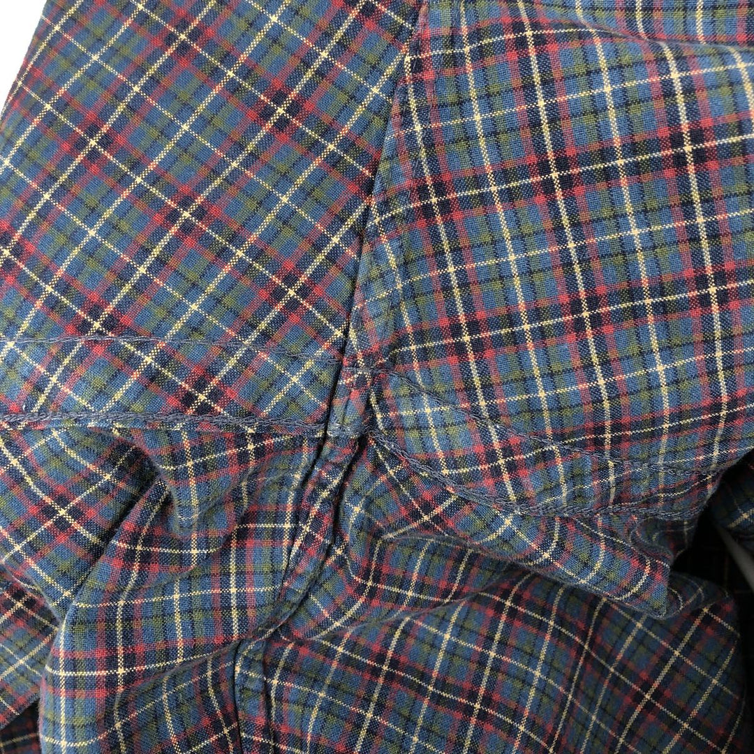 Ralph Lauren Classic Fit Long Sleeve Button Down Check Shirt Men's Size L cotton red type Vintage Second Hand
