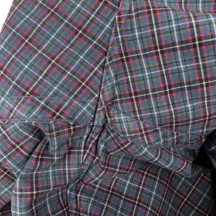 Ralph Lauren Classic Fit Long Sleeve Button Down Check Shirt Men's Size L cotton red type Vintage Second Hand