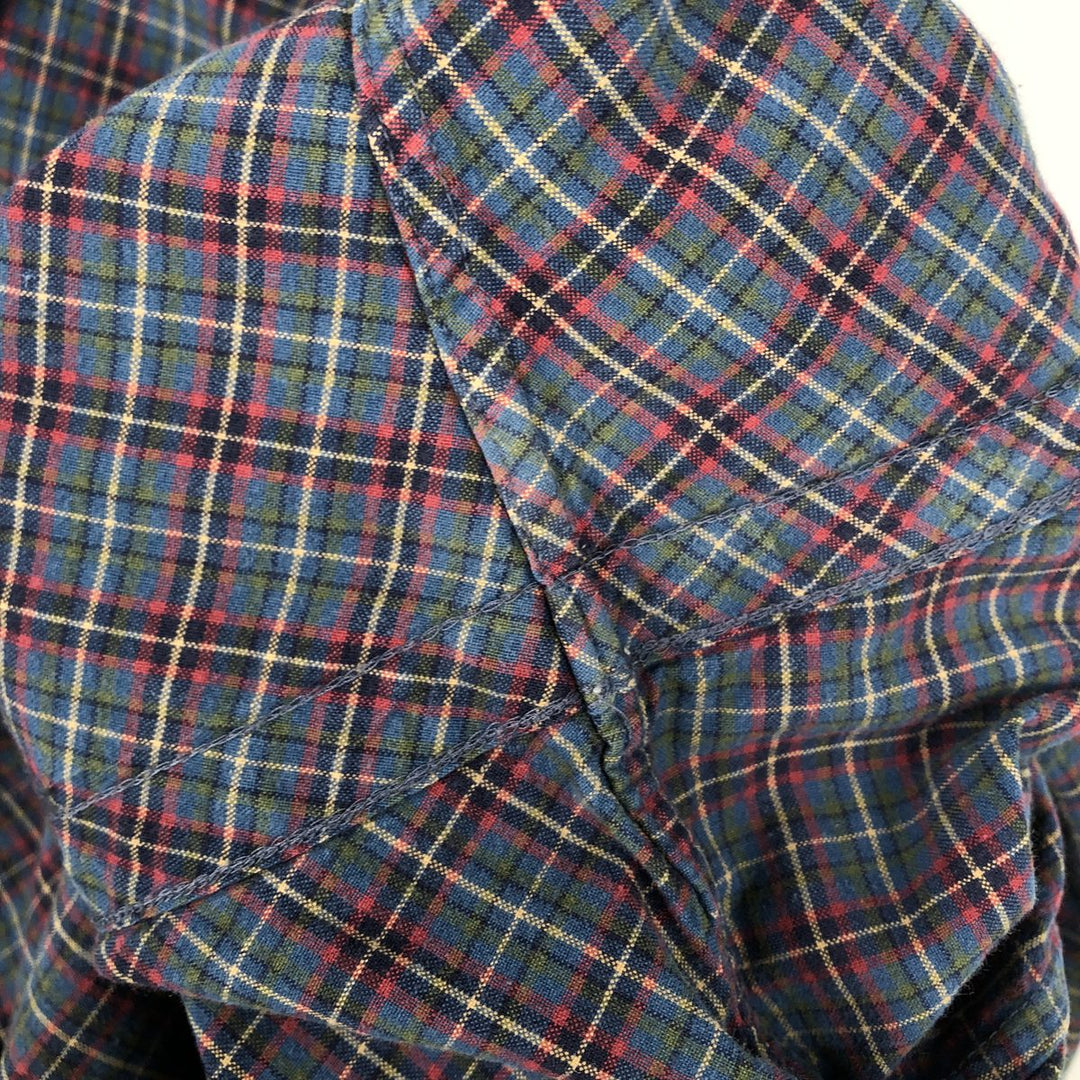 Ralph Lauren Classic Fit Long Sleeve Button Down Check Shirt Men's Size L cotton red type Vintage Second Hand
