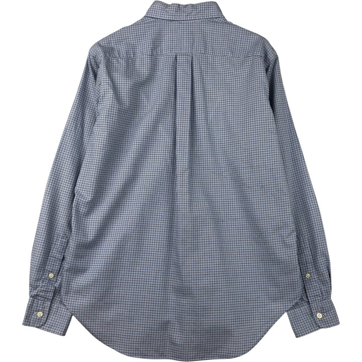 Ralph Lauren Classic Fit Long Sleeve Button Down Check Shirt Men's M cotton black type Vintage Second Hand