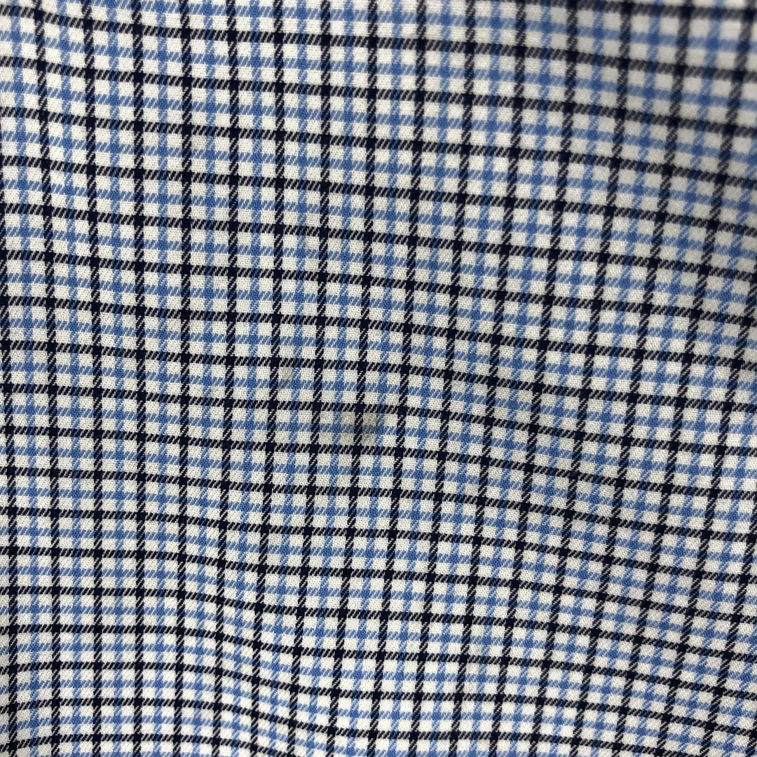 Ralph Lauren Classic Fit Long Sleeve Button Down Check Shirt Men's M cotton black type Vintage Second Hand