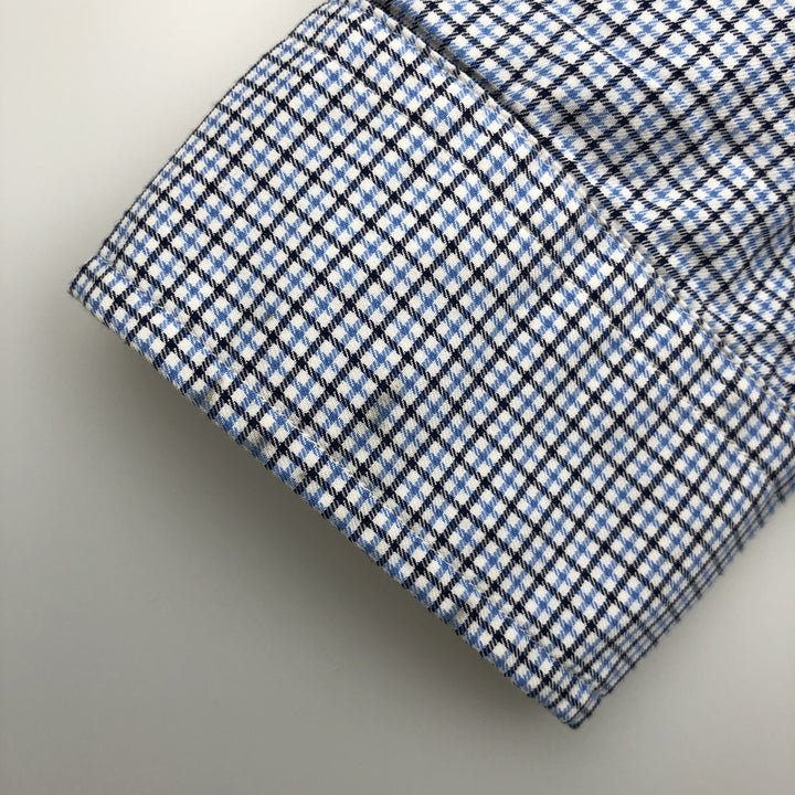Ralph Lauren Classic Fit Long Sleeve Button Down Check Shirt Men's M cotton black type Vintage Second Hand