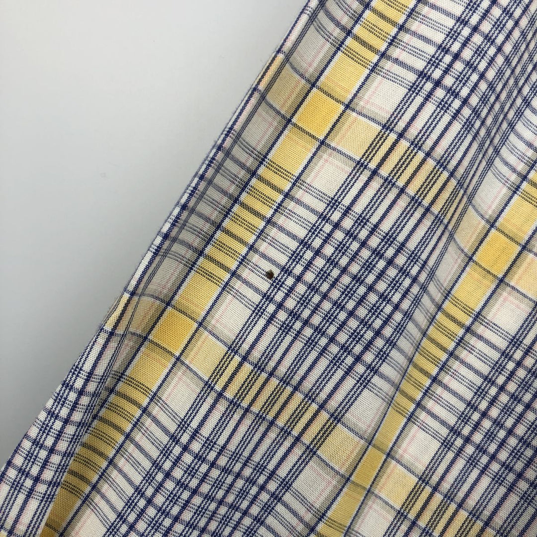 Ralph Lauren long sleeve button down check shirt, men's XL size cotton pale white type Vintage Second Hand