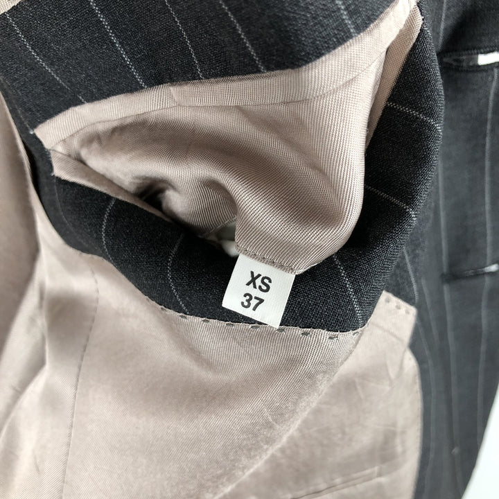 BILL BLASS Stripe Pattern Cashmere Blend Wool Tailored Jacket, Men's Size Medium wool gray type Vintage Second Hand