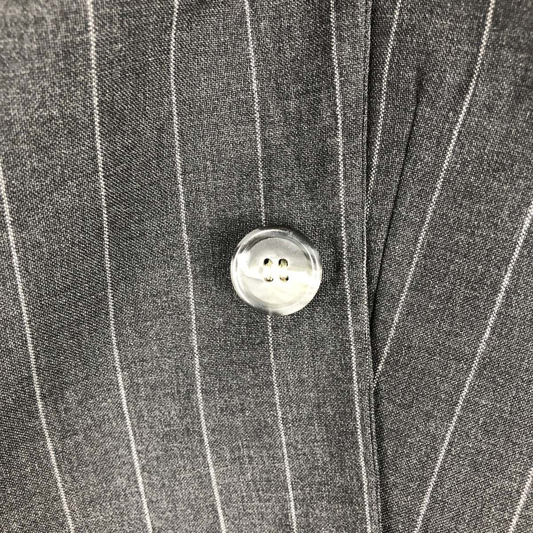 BILL BLASS Stripe Pattern Cashmere Blend Wool Tailored Jacket, Men's Size Medium wool gray type Vintage Second Hand