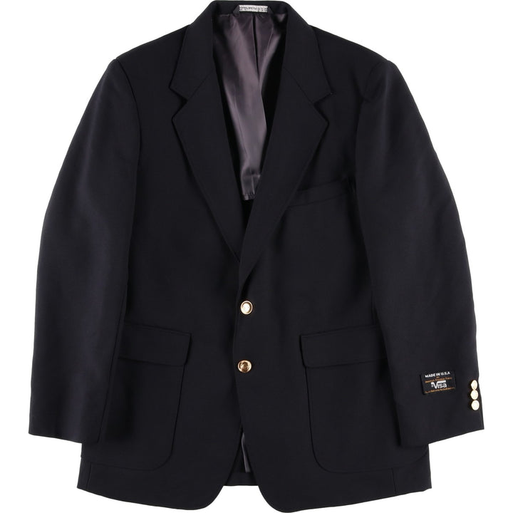 CLASSIC COLLECTION PREMA-PREST Blazer, Tailored Jacket, Made in USA, Men's Size Medium polyester black type Vintage Second Hand