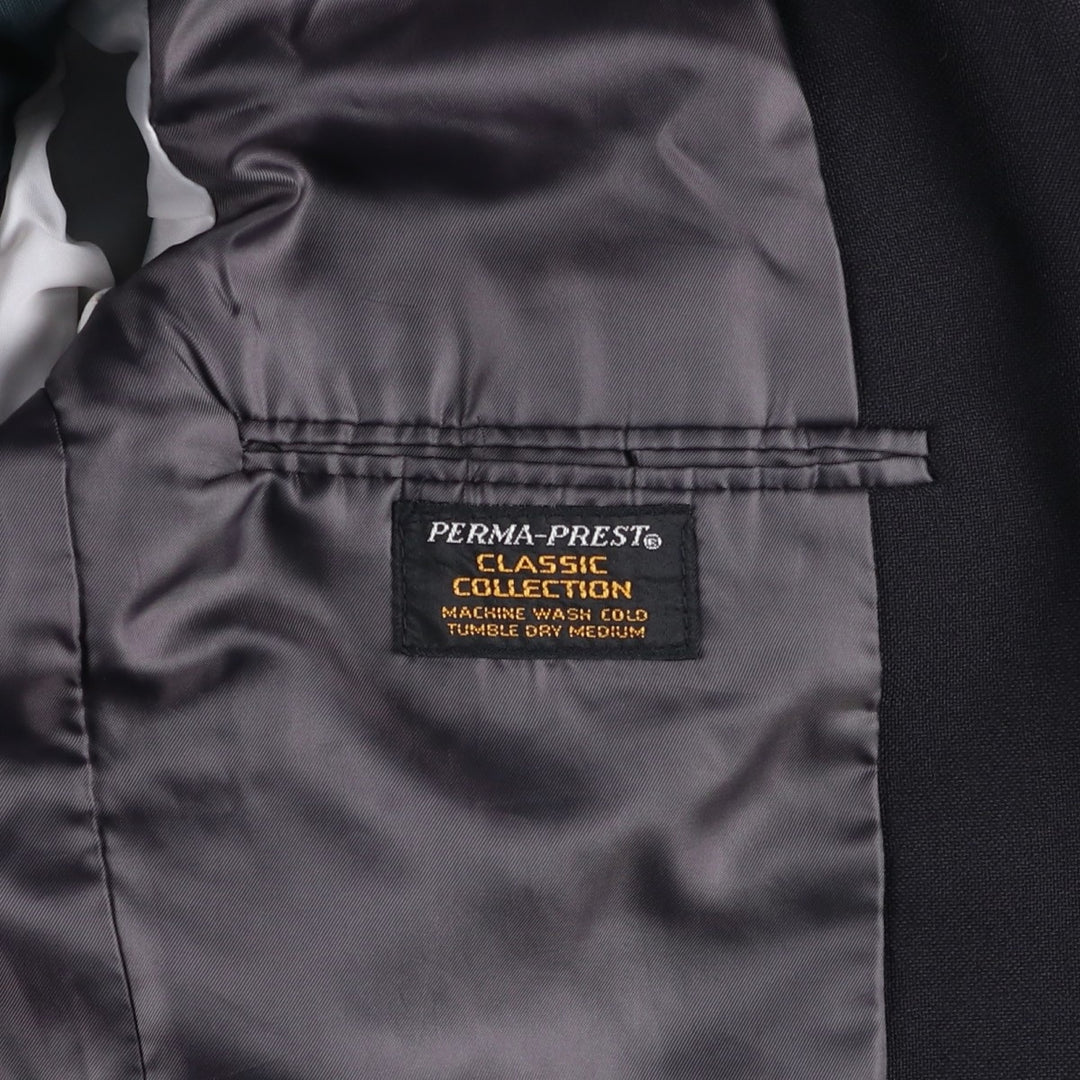 CLASSIC COLLECTION PREMA-PREST Blazer, Tailored Jacket, Made in USA, Men's Size Medium polyester black type Vintage Second Hand