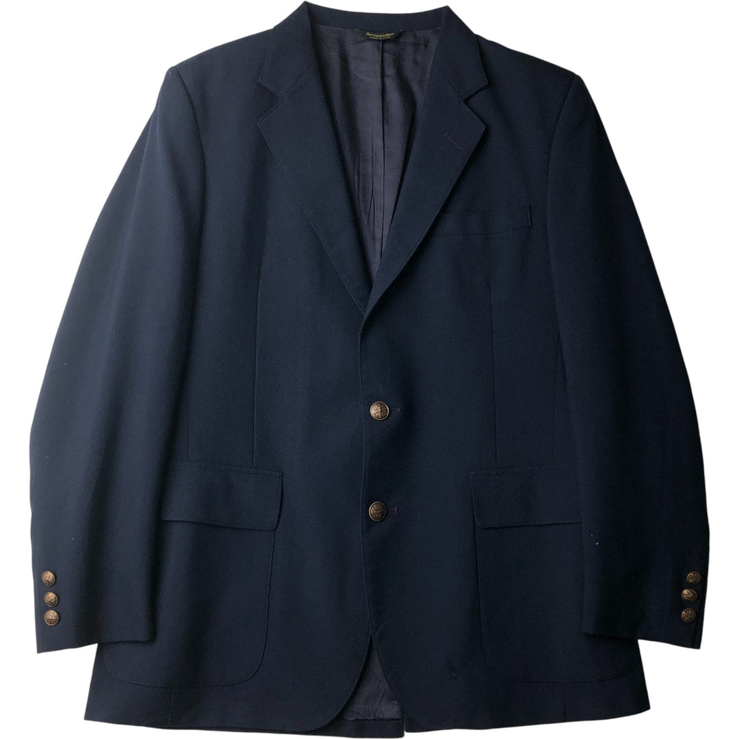 MARTYS Navy Blazer Tailored Jacket, Made in USA, Women's Size L (approx.) unclear navy blue type Vintage Second Hand