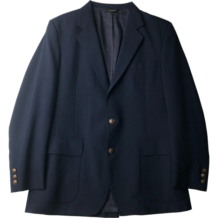 MARTYS Navy Blazer Tailored Jacket, Made in USA, Women's Size L (approx.) unclear navy blue type Vintage Second Hand