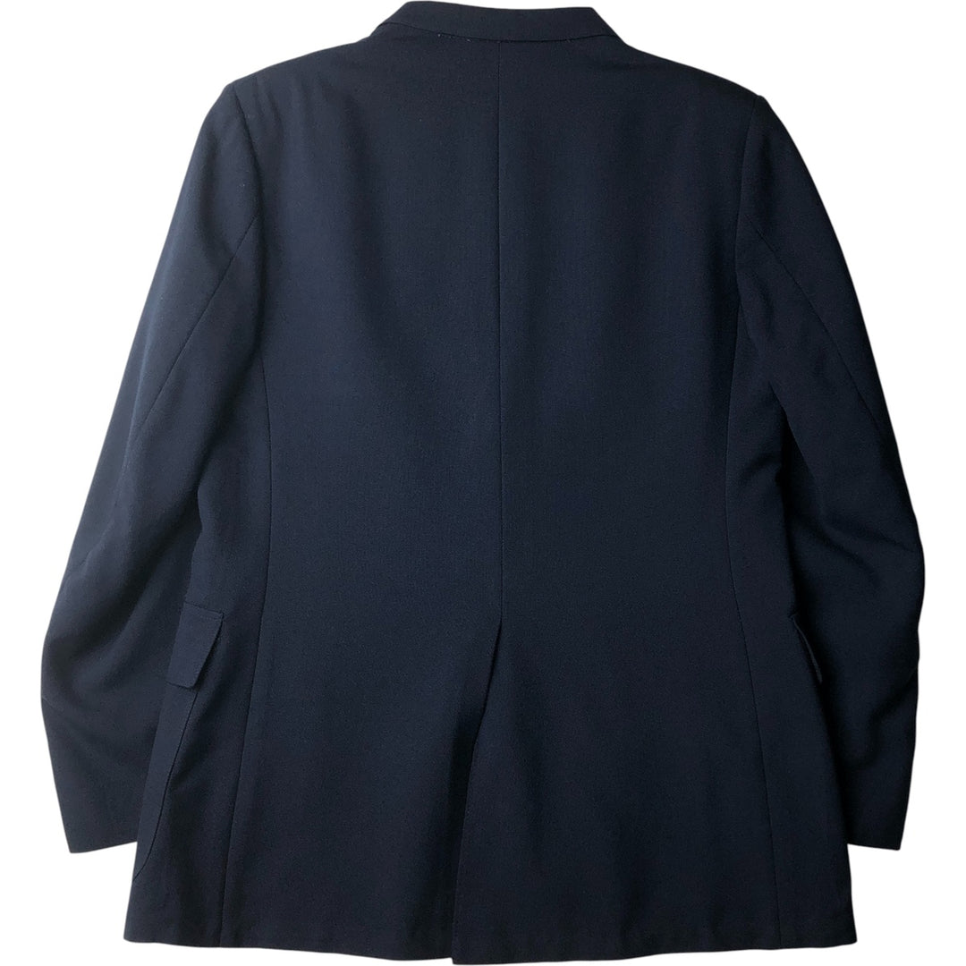 MARTYS Navy Blazer Tailored Jacket, Made in USA, Women's Size L (approx.) unclear navy blue type Vintage Second Hand
