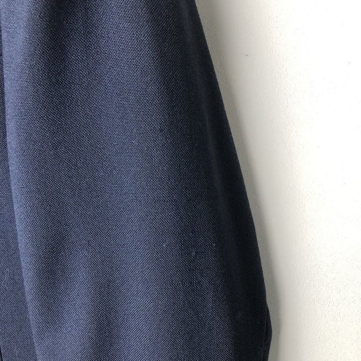 MARTYS Navy Blazer Tailored Jacket, Made in USA, Women's Size L (approx.) unclear navy blue type Vintage Second Hand