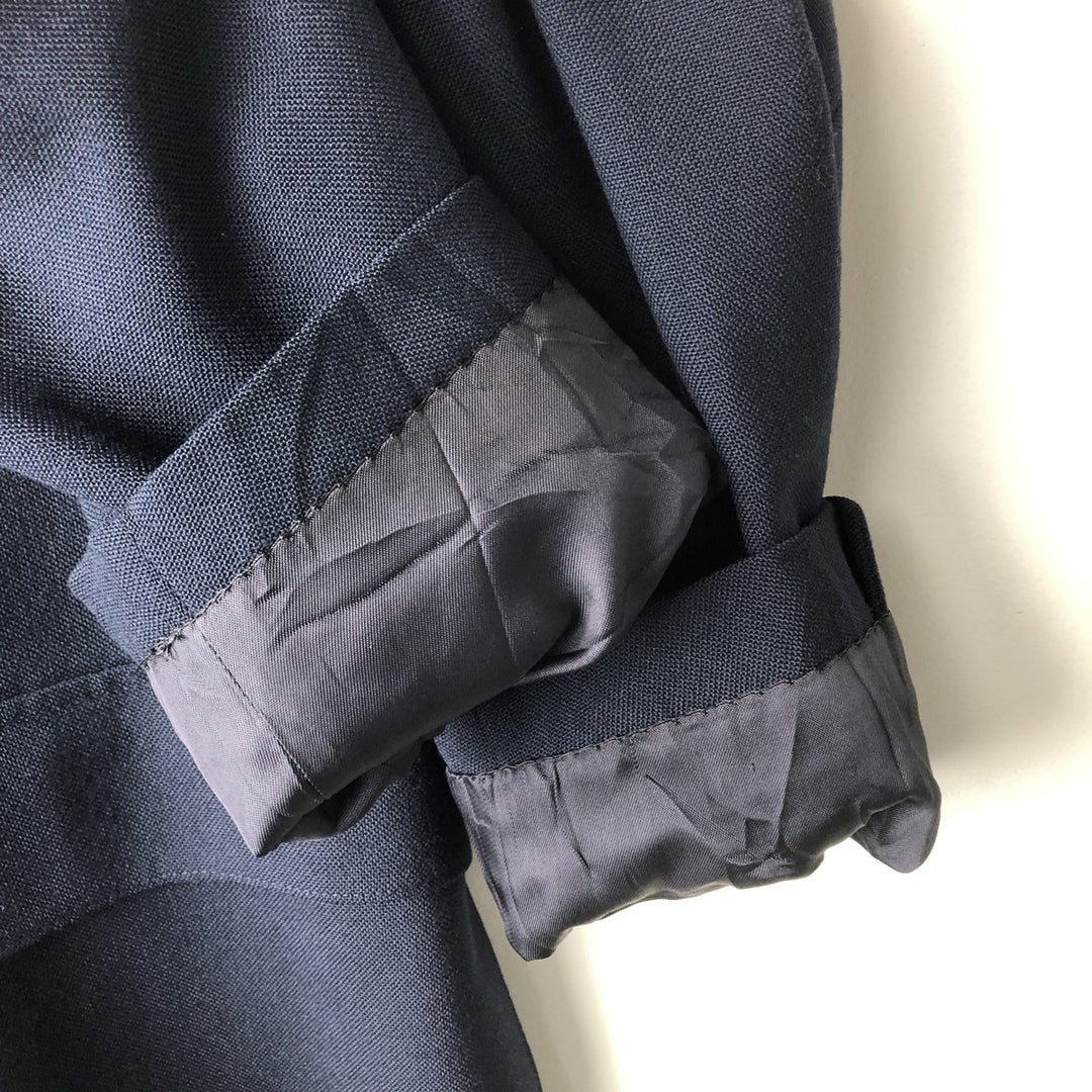MARTYS Navy Blazer Tailored Jacket, Made in USA, Women's Size L (approx.) unclear navy blue type Vintage Second Hand