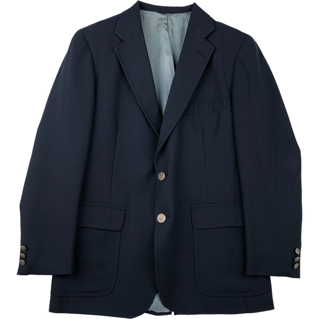 Bruce Douglas Blazer, Tailored Jacket, Made in USA, Men's Size Medium unclear navy blue type Vintage Second Hand