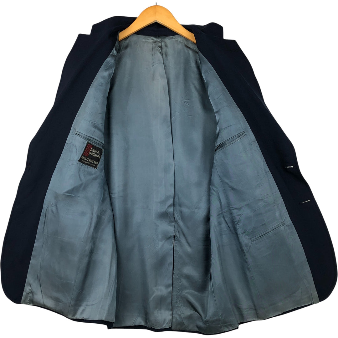 Bruce Douglas Blazer, Tailored Jacket, Made in USA, Men's Size Medium unclear navy blue type Vintage Second Hand