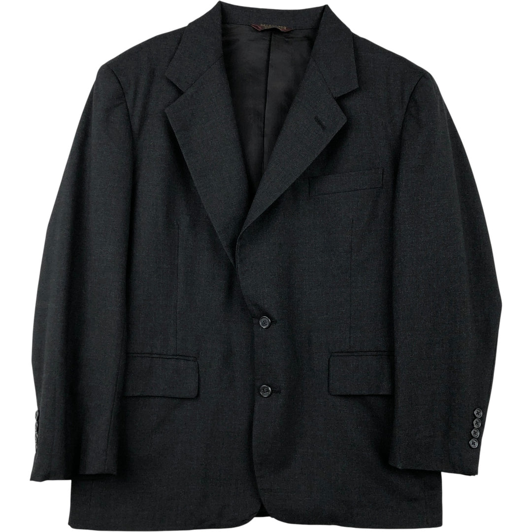 Nordstrom wool tailored jacket, made in the USA, men's size L wool Charcoal Vintage Second Hand