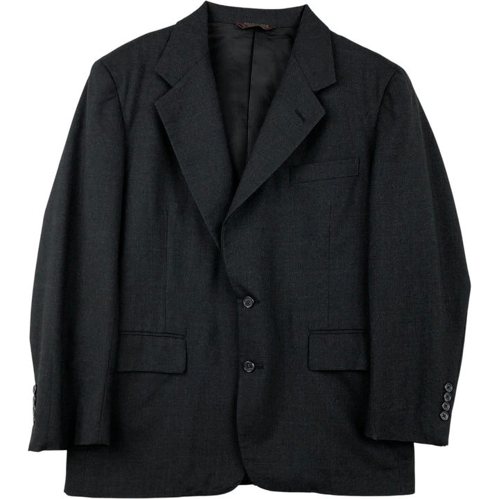 Nordstrom wool tailored jacket, made in the USA, men's size L wool Charcoal Vintage Second Hand