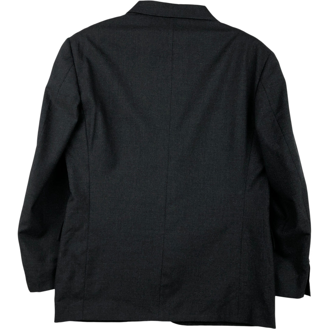 Nordstrom wool tailored jacket, made in the USA, men's size L wool Charcoal Vintage Second Hand