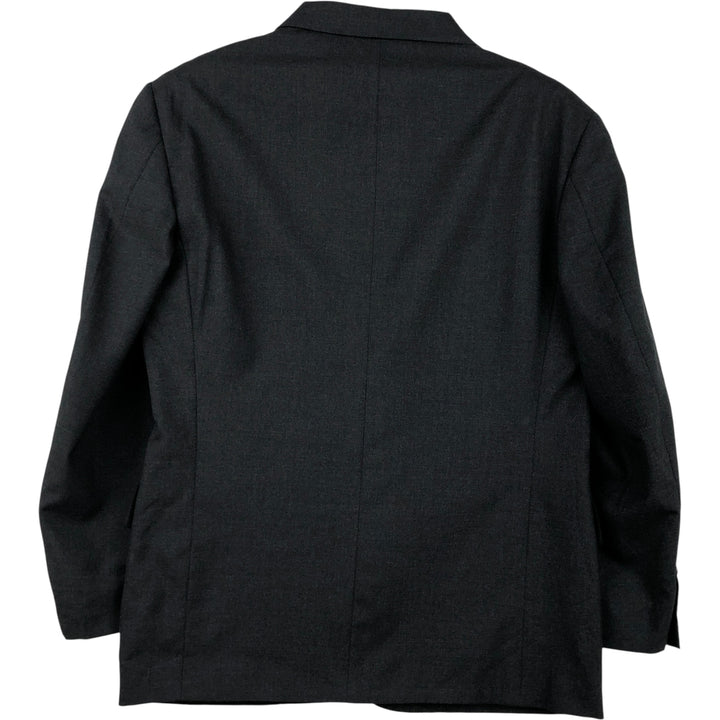 Nordstrom wool tailored jacket, made in the USA, men's size L wool Charcoal Vintage Second Hand