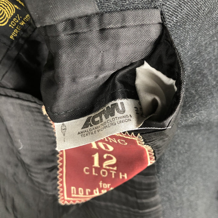 Nordstrom wool tailored jacket, made in the USA, men's size L wool Charcoal Vintage Second Hand