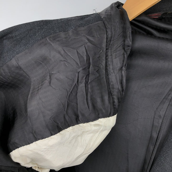 Nordstrom wool tailored jacket, made in the USA, men's size L wool Charcoal Vintage Second Hand
