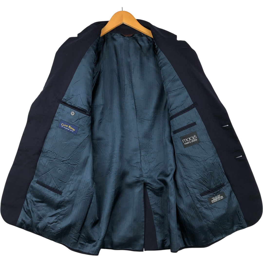 Charter Club CHARTER CLUB CLUB ROOM Navy Blazer Tailored Jacket Men's Size M wool navy blue type Vintage Second Hand