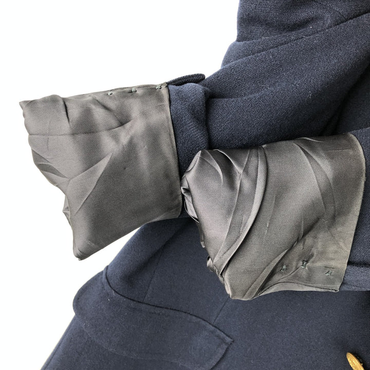 Stanley Blacker Navy Blazer, Tailored Jacket, Made in USA, Men's Size Medium wool navy blue type Vintage Second Hand