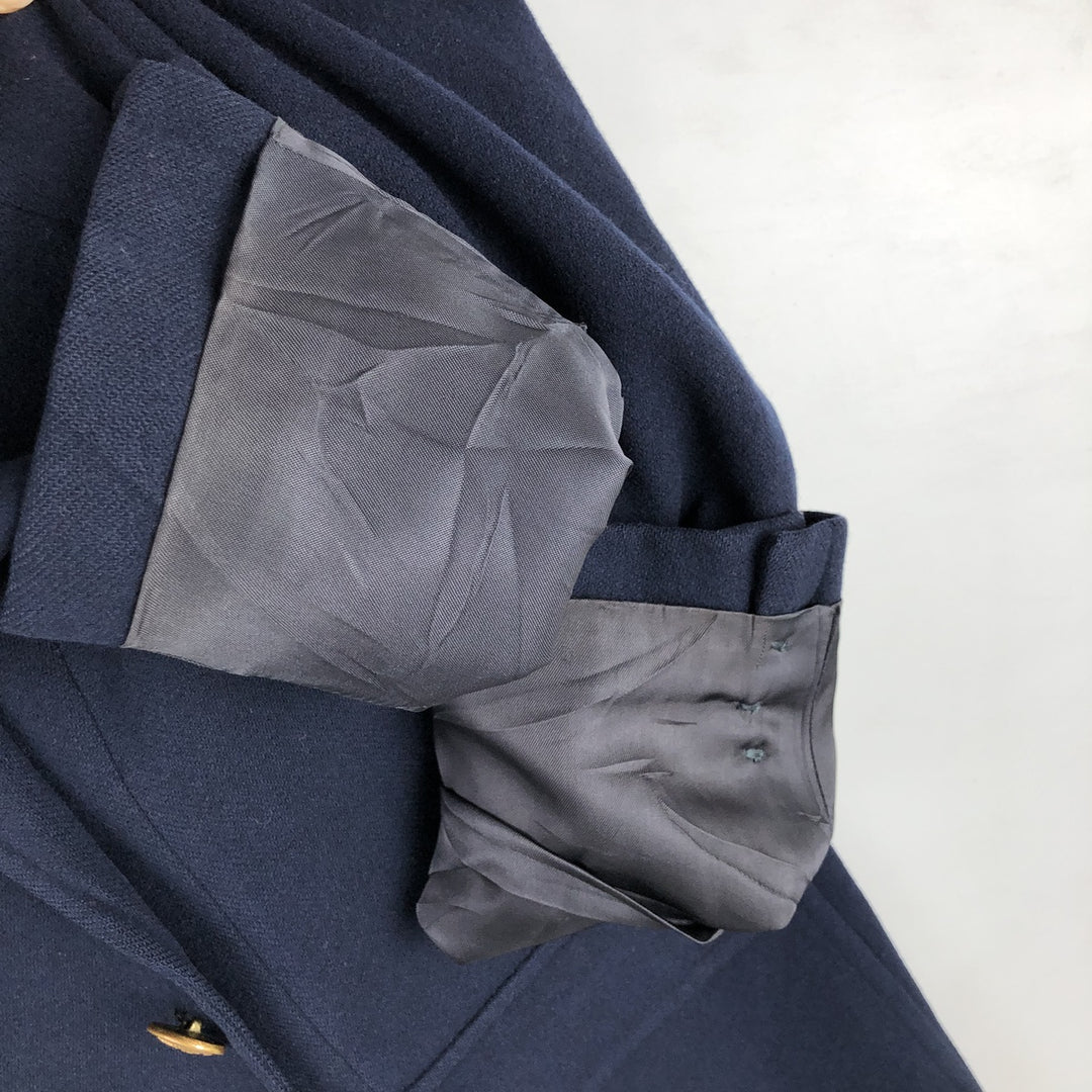 Stanley Blacker Navy Blazer, Tailored Jacket, Made in USA, Men's Size Medium wool navy blue type Vintage Second Hand