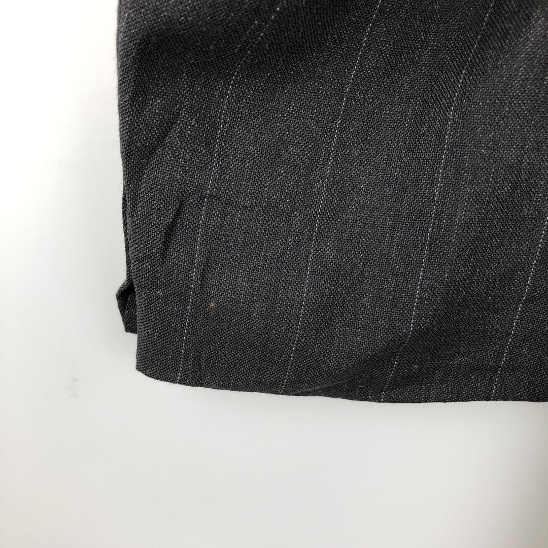 GGG Stripe Pattern Blazer Tailored Jacket Men's Size L unclear black type Vintage Second Hand