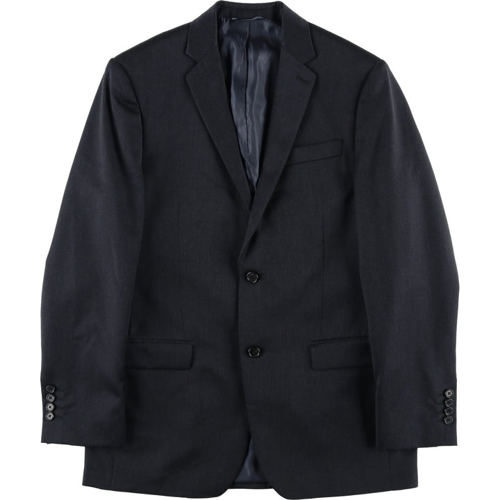 Ralph Lauren wool tailored jacket, made in Canada, men's size M wool Charcoal Vintage Second Hand
