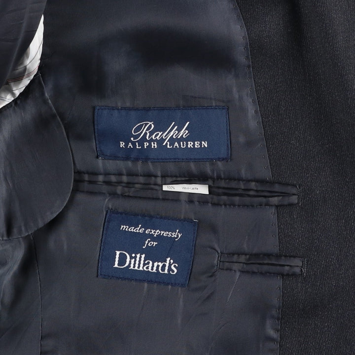 Ralph Lauren wool tailored jacket, made in Canada, men's size M wool Charcoal Vintage Second Hand