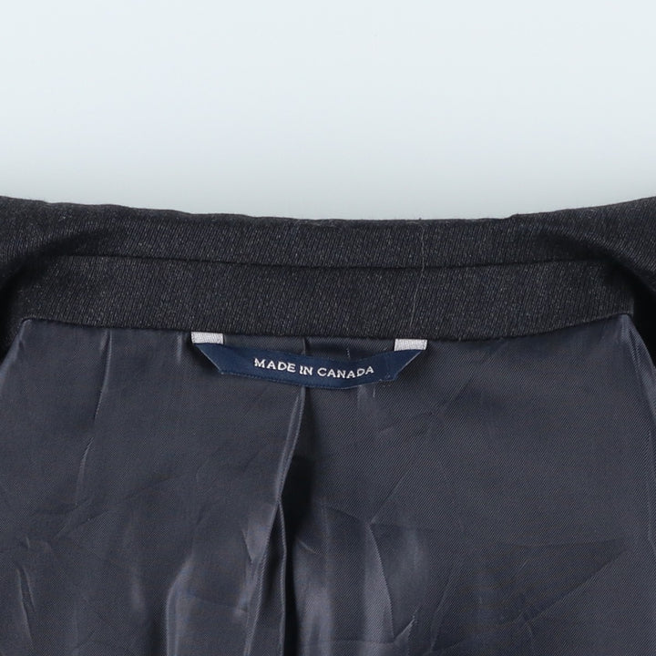 Ralph Lauren wool tailored jacket, made in Canada, men's size M wool Charcoal Vintage Second Hand
