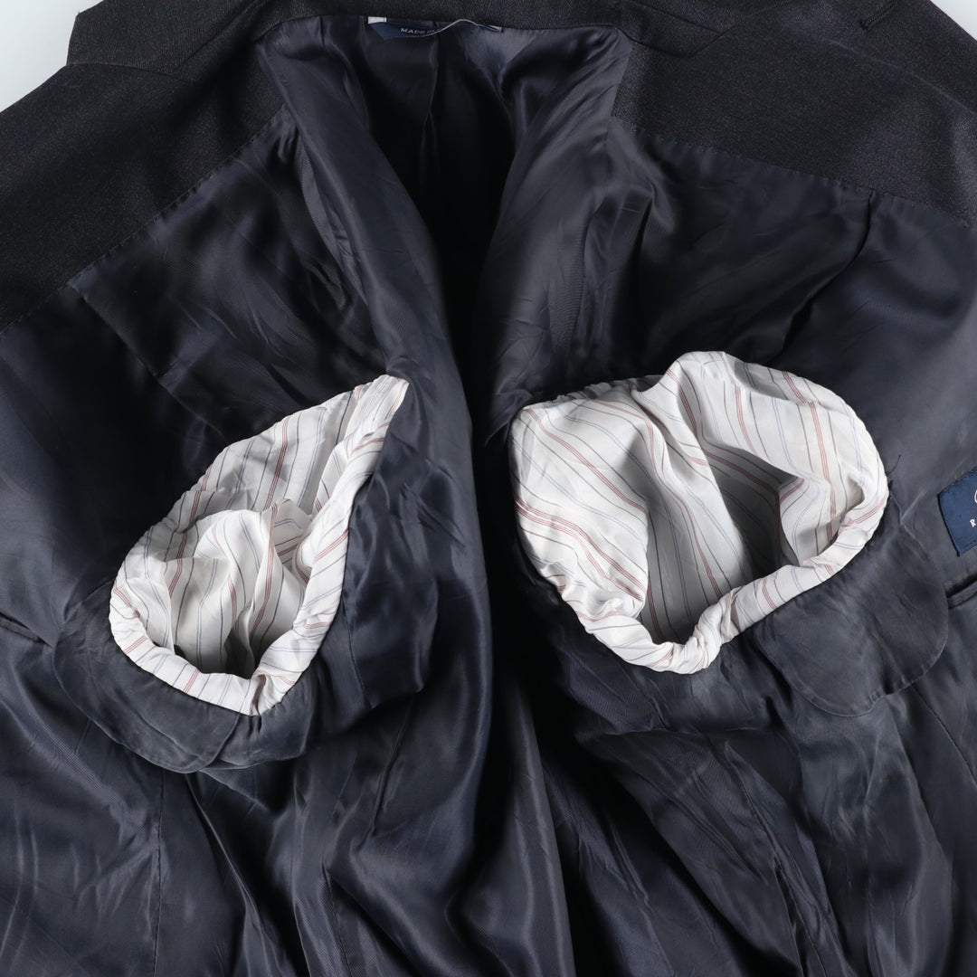 Ralph Lauren wool tailored jacket, made in Canada, men's size M wool Charcoal Vintage Second Hand